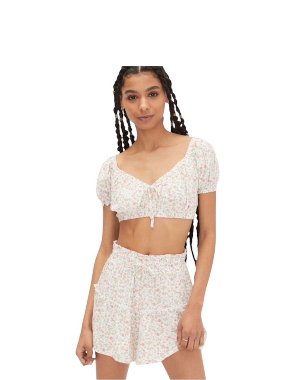 Aeropostale two-piece floral set - large